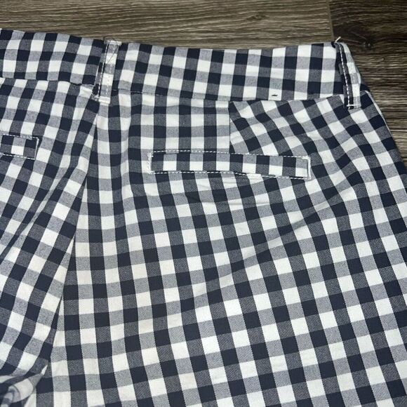 J. Crew size 2 7"' stretch chino shorts Navy Gingham - Picture 4 of 5